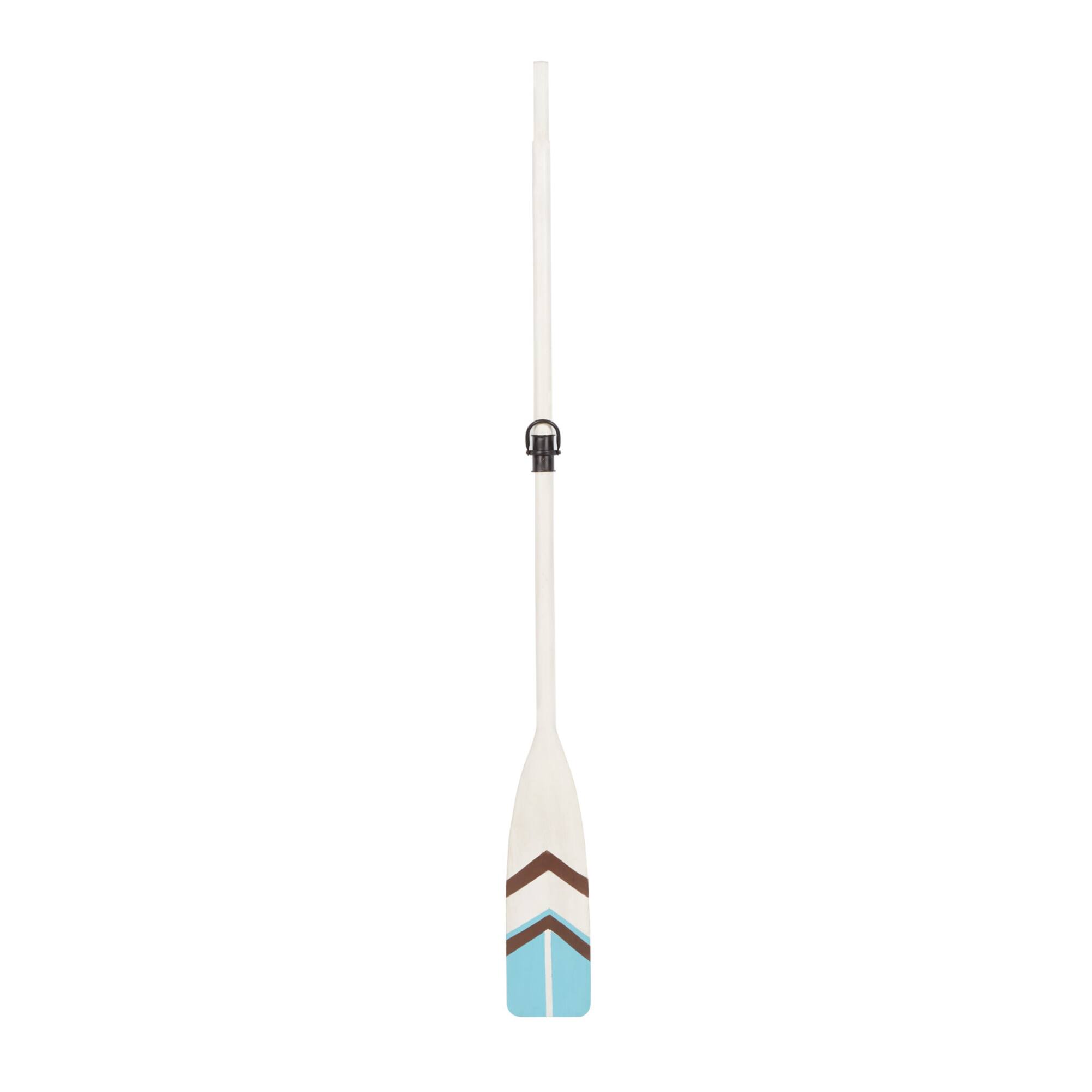 Coastal White Wood Oar Wall Art, 61" x 6" x 2"